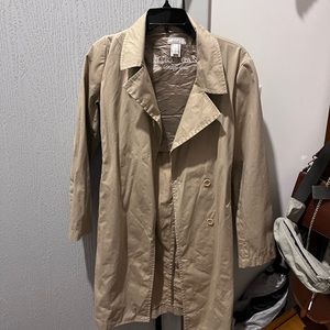 Vintage Fall Trench Coat Tan